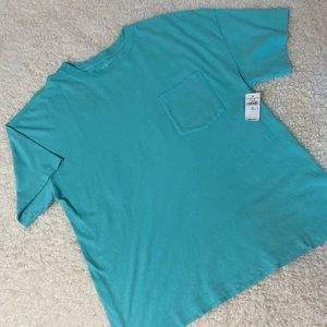 NWT teal Gap pocket T